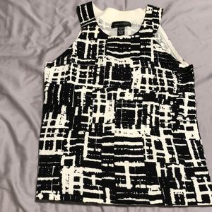 Stylish black and white tank top